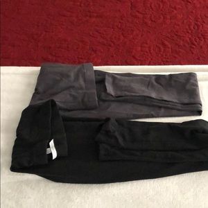 Victoria secret black and gray leggings